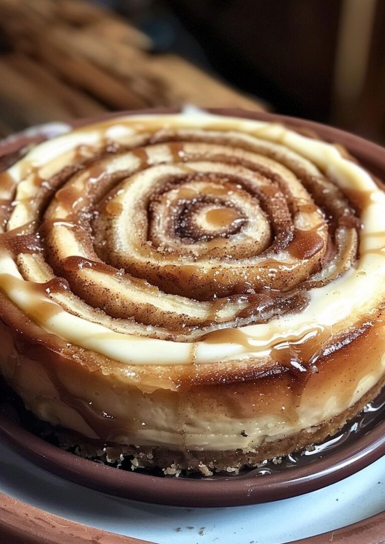 Cinnamon Roll Honeybun Cheesecake Recipe