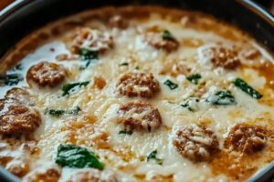 Creamy Parmesan Italian Sausage Soup Recipe