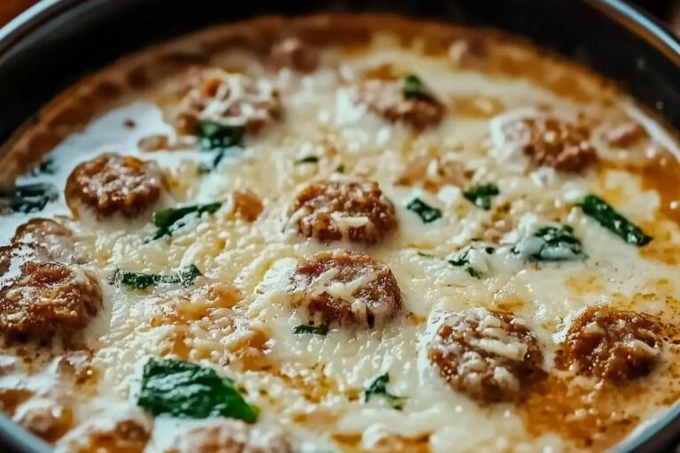 Creamy Parmesan Italian Sausage Soup Recipe
