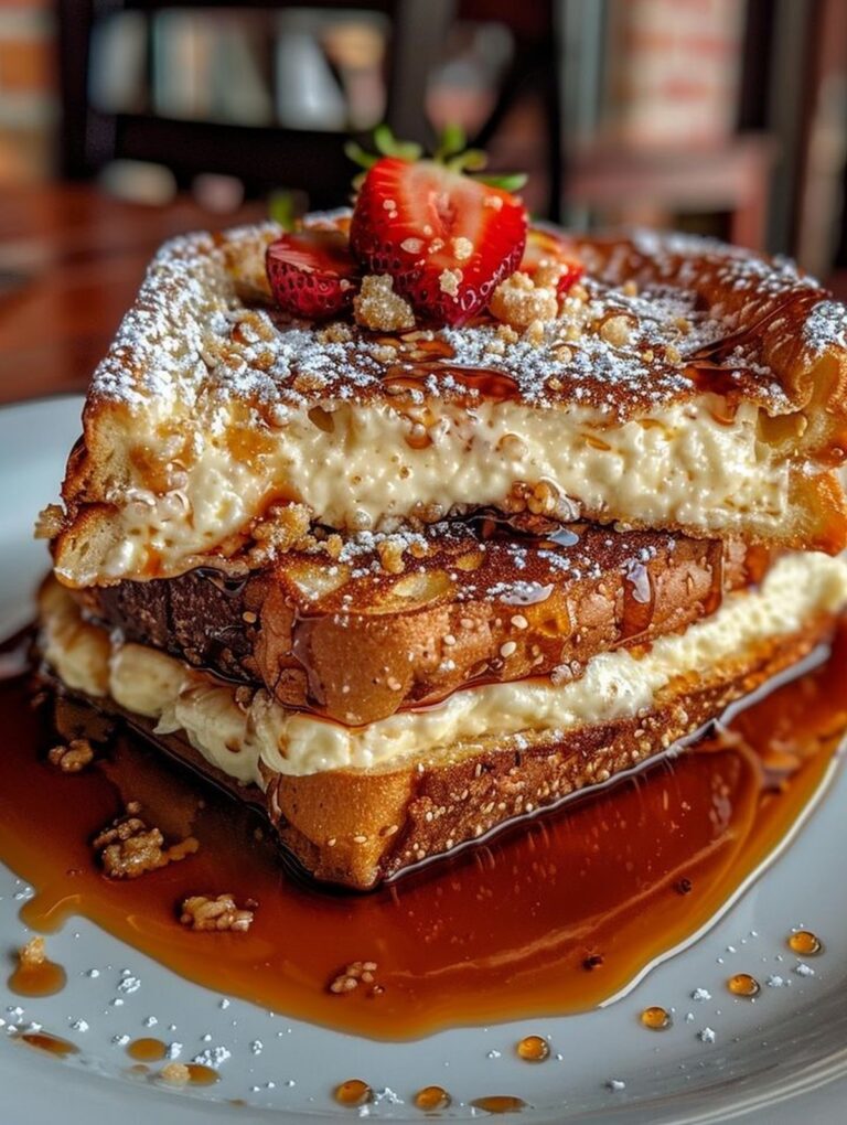 Cheesecake Stuffed French Toast Recipe
