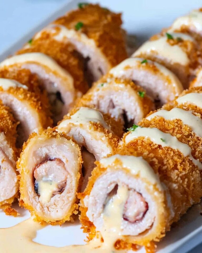 Chicken Cordon Bleu with Cheese Sauce Recipe
