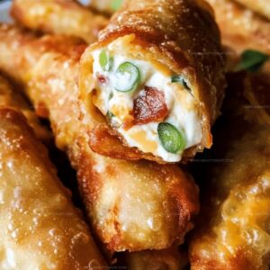 Bacon Jalapeno Popper Egg Rolls Recipe