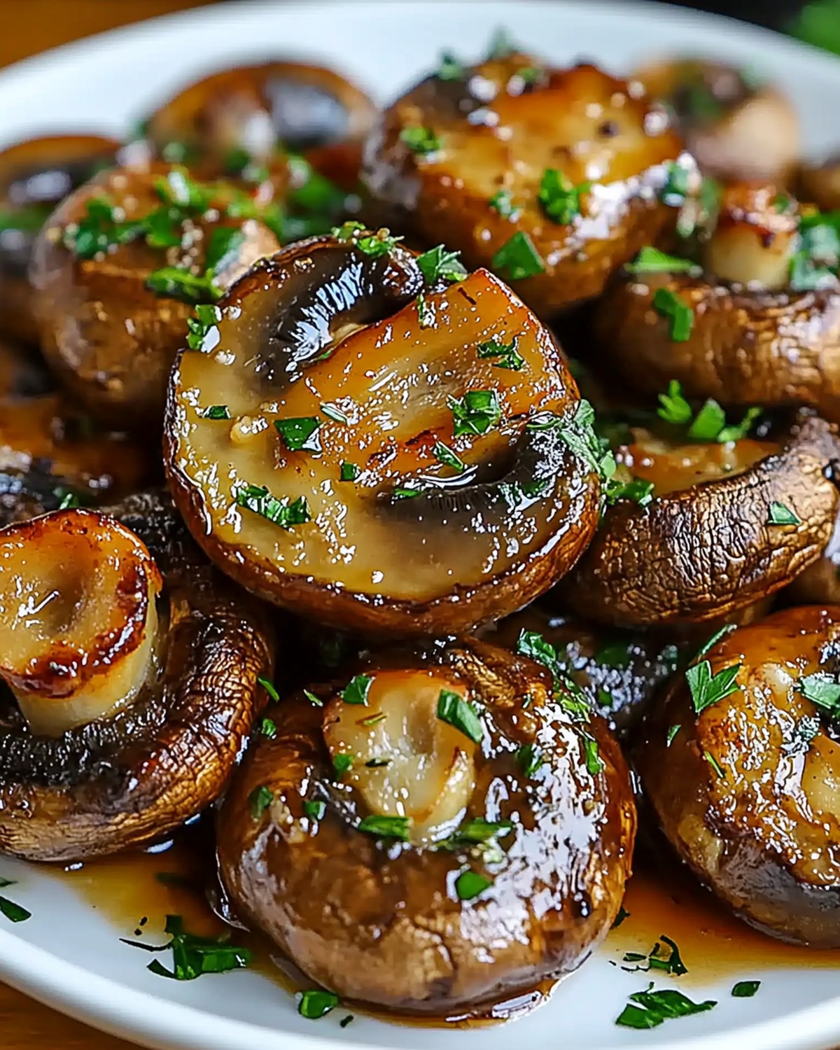 Steakhouse Garlic Butter Mushrooms Recipe