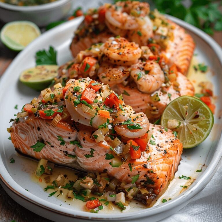 Elegant Cajun Seafood Stuffed Salmon Recipe