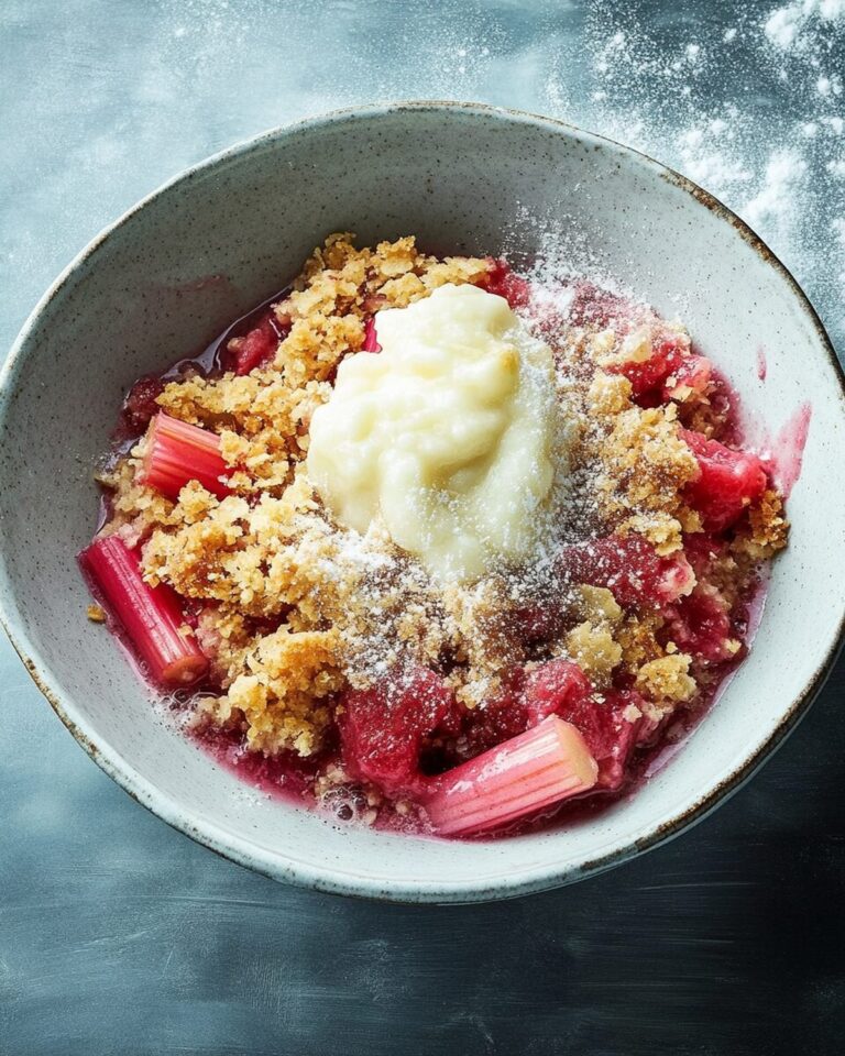 Rhubarb & Ginger Crumble Recipe