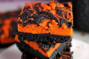 Halloween Swirl Brownies Recipe