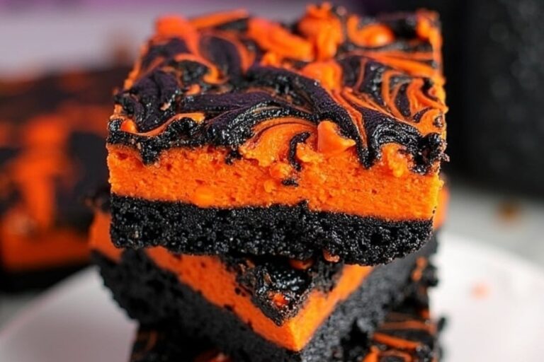 Halloween Swirl Brownies Recipe