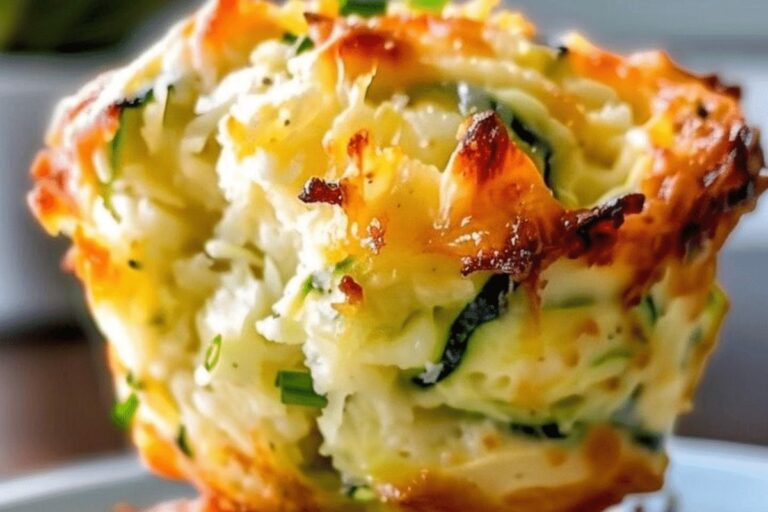Crispy Parmesan Zucchini Potato Muffins Recipe