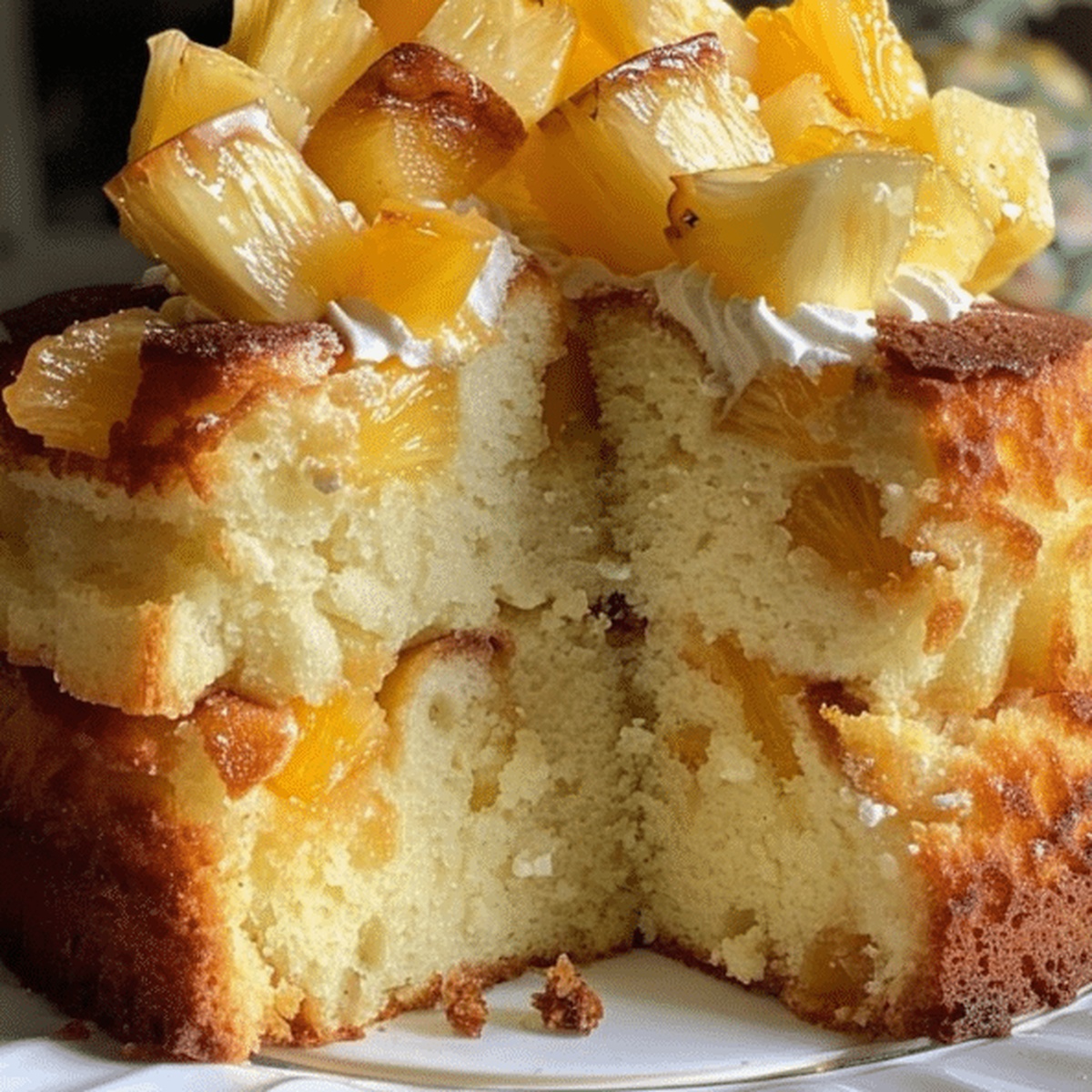 Pineapple Cream Cheese Pound Cake Recipe