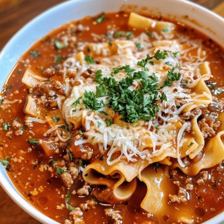 One Pot Lasagna Soup Recipe