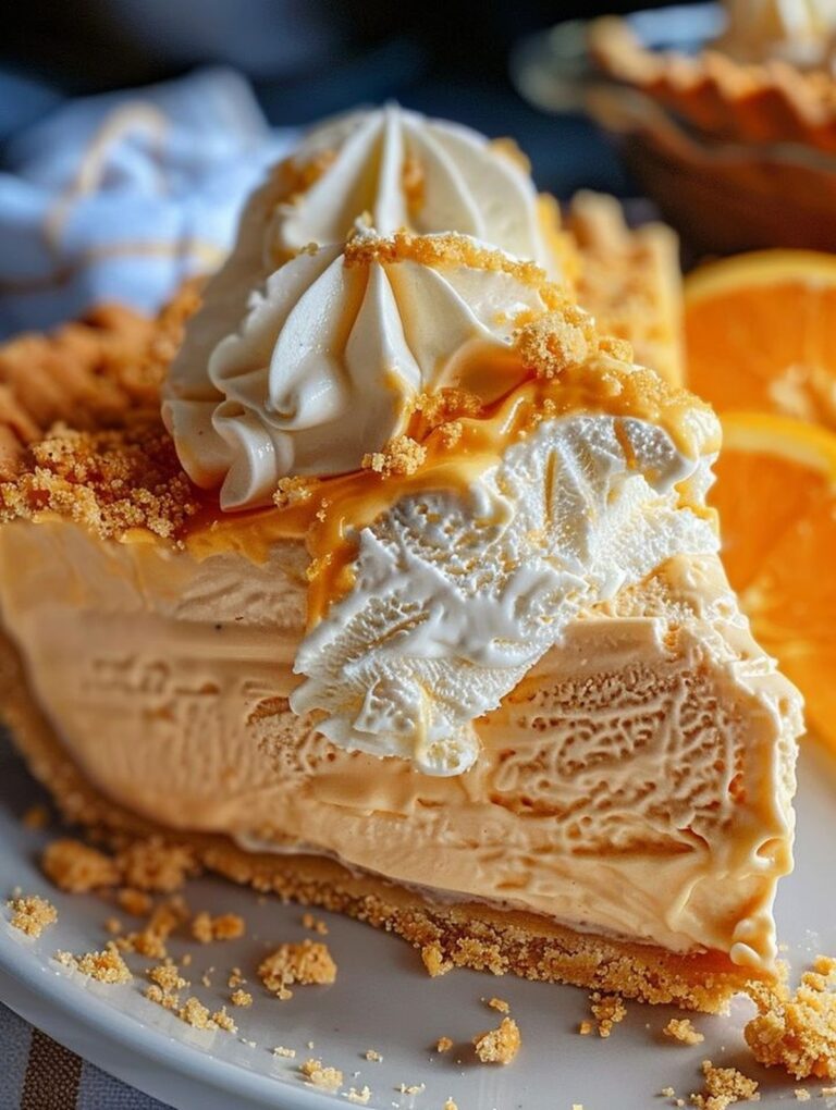 Orange Creamsicle Freezer Pie Recipe