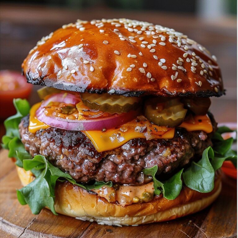 Juicy Smashed Patty Burger with Secret Sauce Recipe