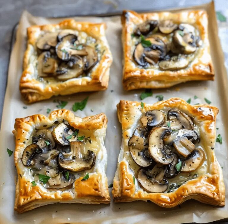 Mushroom, Shallot, and Herbed Goat Cheese Tarts Recipe