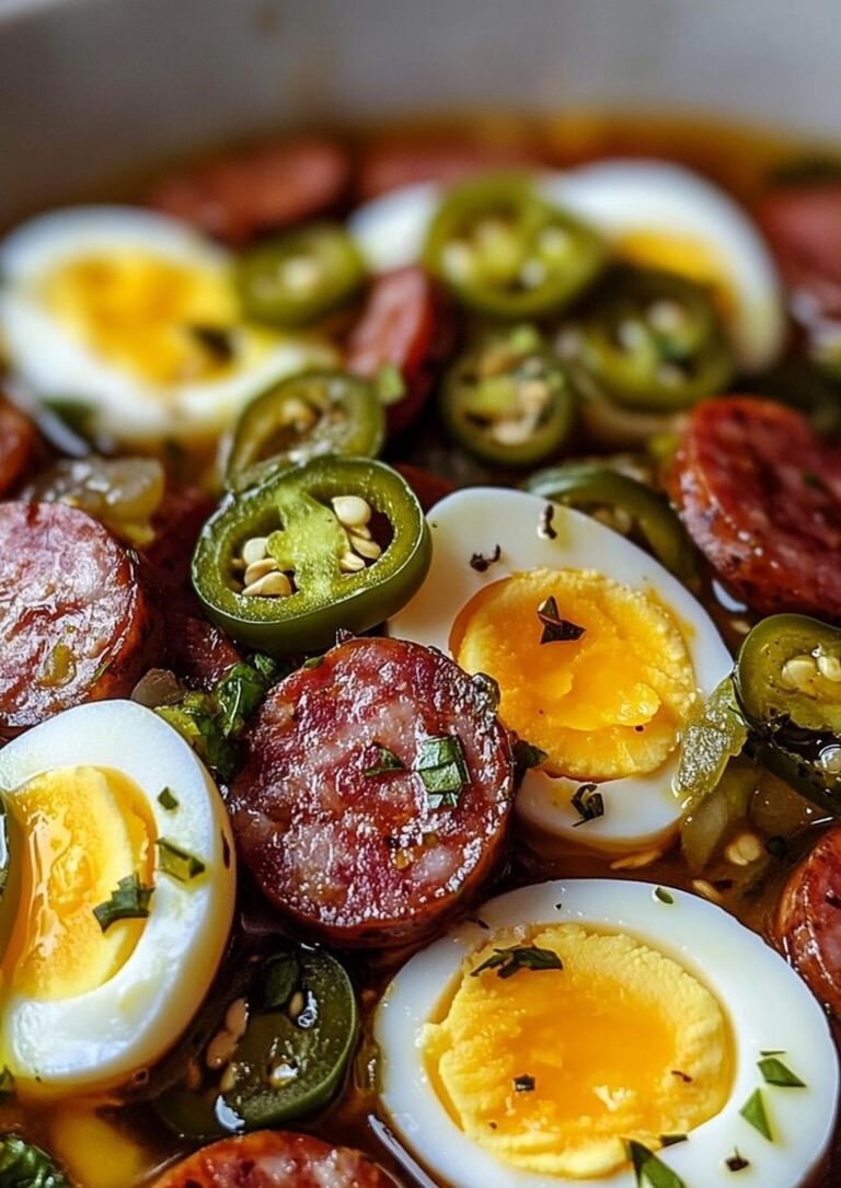 Pickled Sausage, Eggs, and Jalapenos Recipe