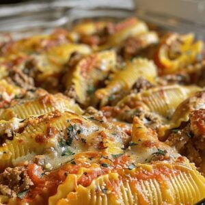 Creamy Ricotta Beef Stuffed Shells Recipe