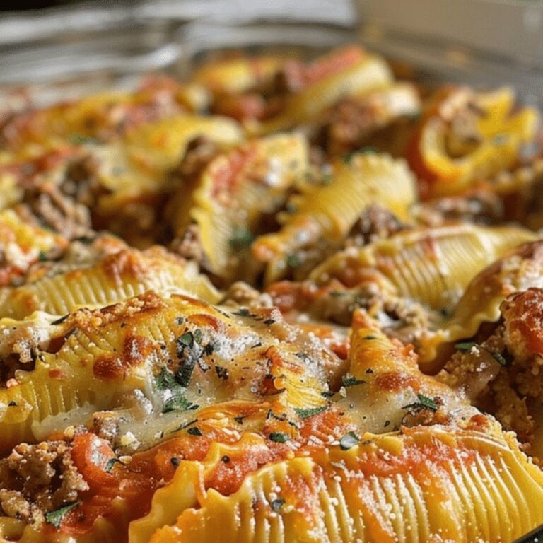 Creamy Ricotta Beef Stuffed Shells Recipe