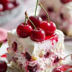 Cherry Almond Poke Cake Recipe