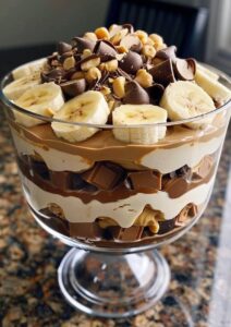 Chocolate Peanut Butter Banana Cream Trifle Recipe