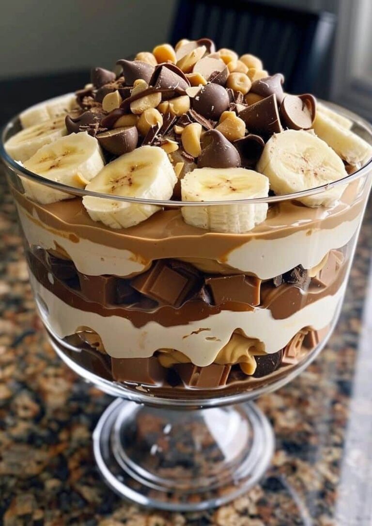 Chocolate Peanut Butter Banana Cream Trifle Recipe