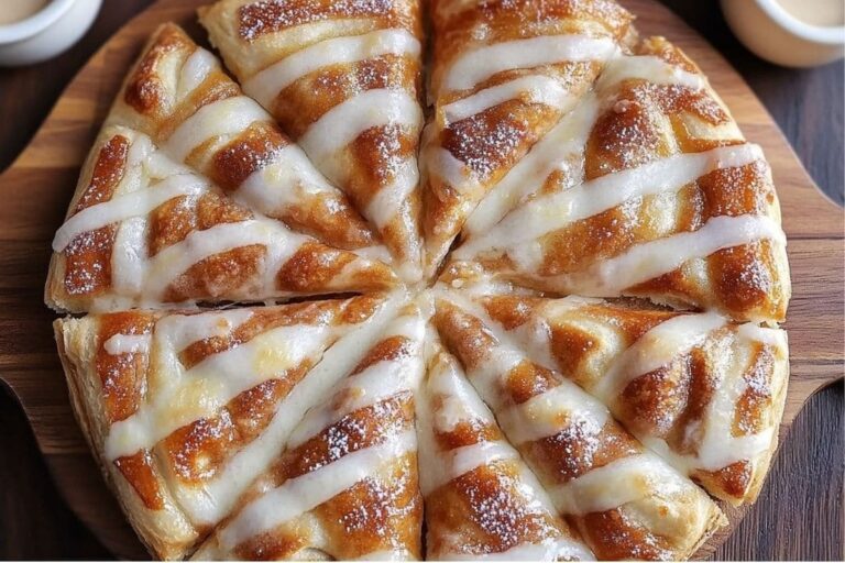 Spiced Cinnamon-Sugar Pizza Made with Crescent Rolls Recipe
