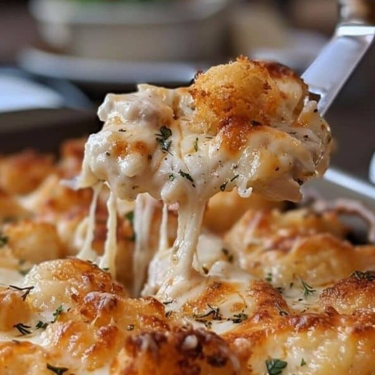 Chicken Alfredo Tater Tot Casserole Recipe