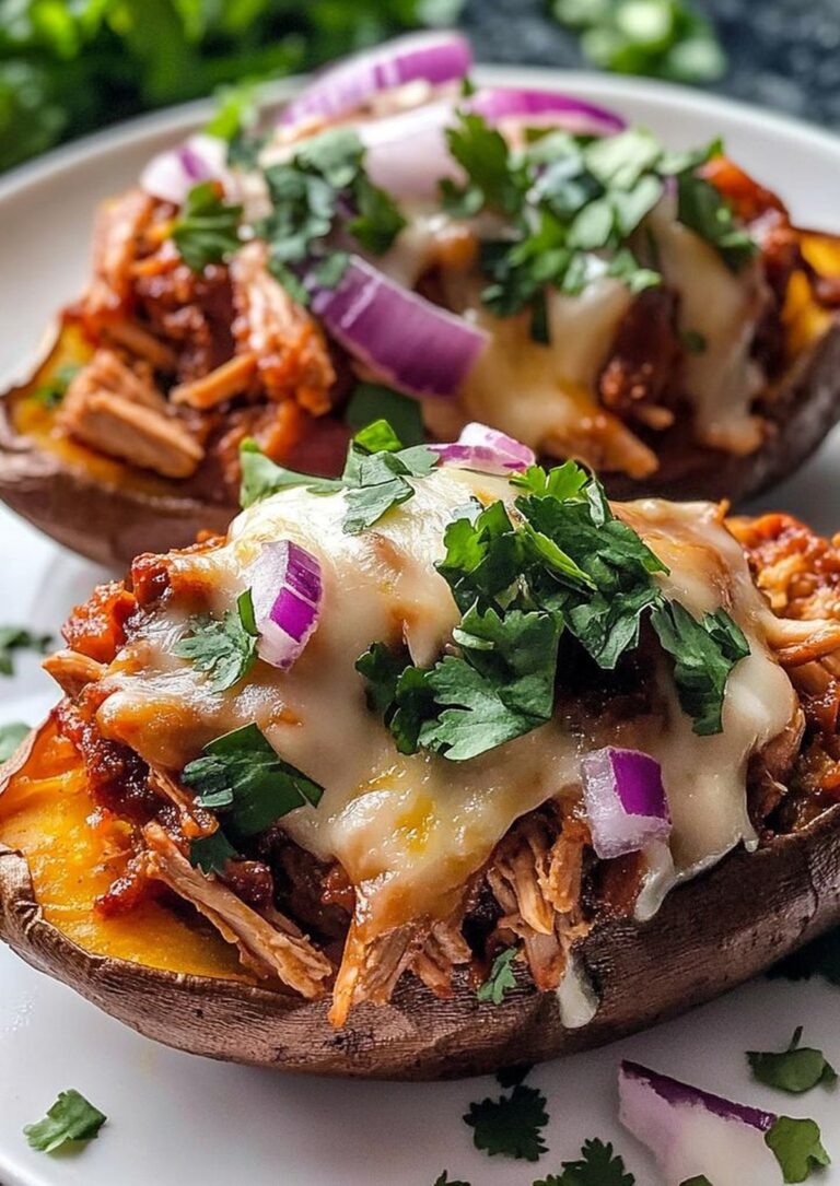 Bbq Chicken Stuffed Sweet Potatoes Recipe