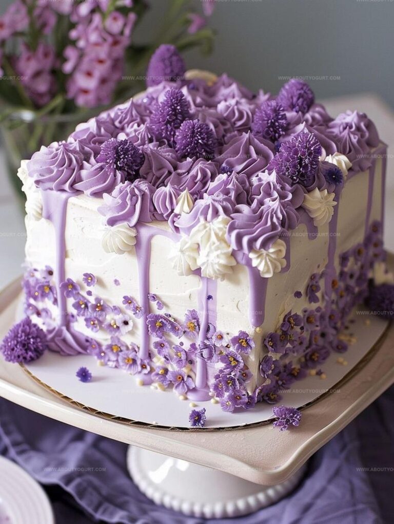 Violet Cascade Cake Recipe