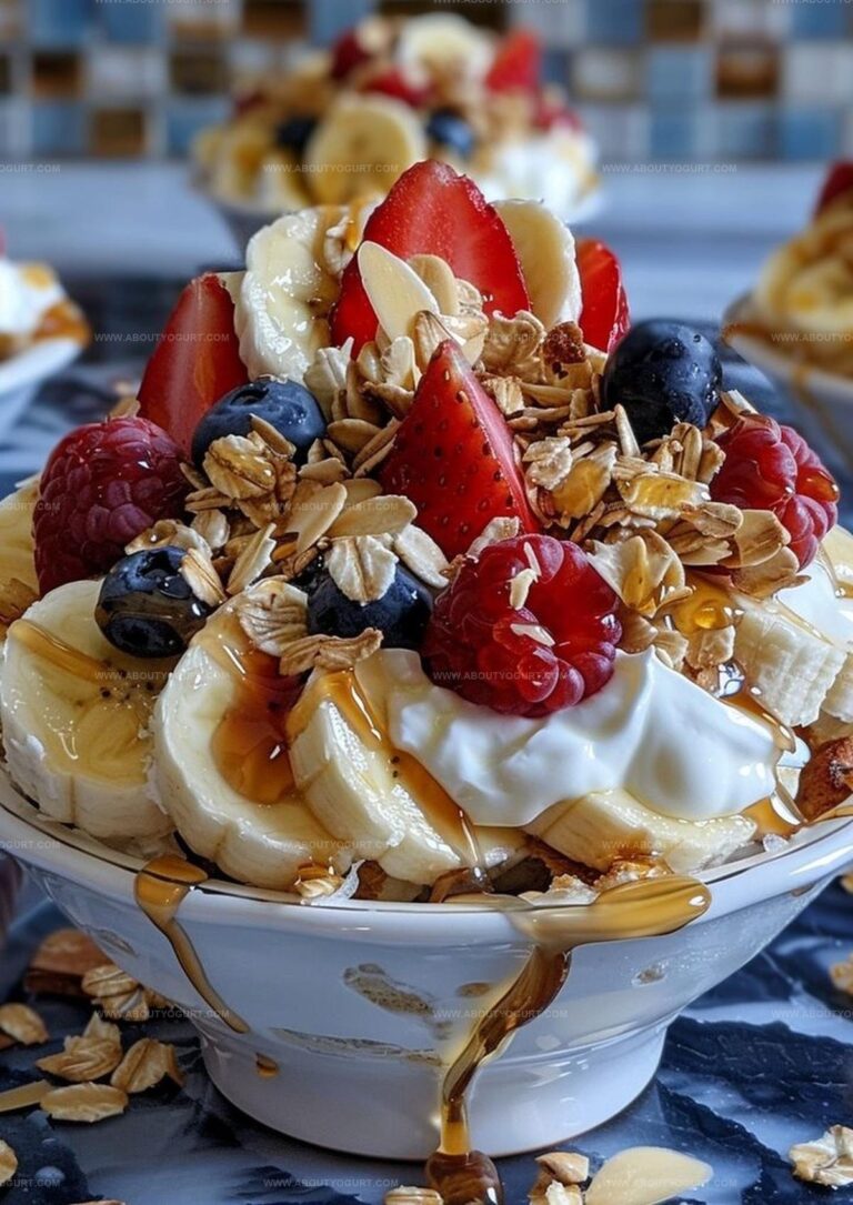 Healthy Banana Splits with Greek Yogurt Recipe