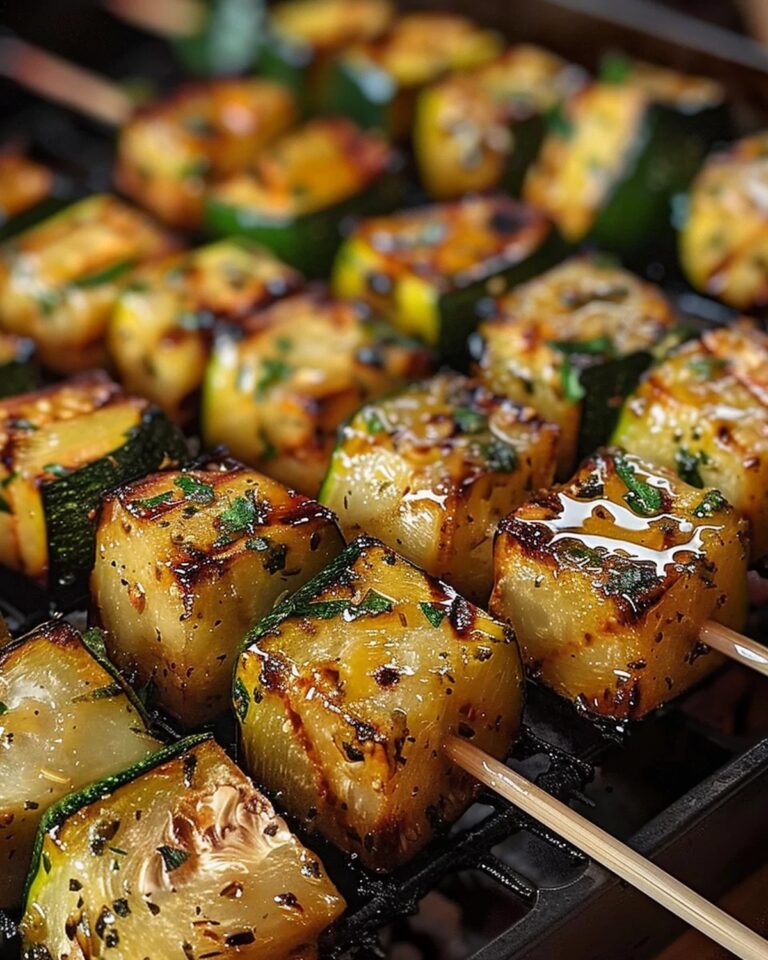 Garlic Butter Zucchini Skewers Recipe