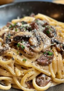 Beef and Mushroom Carbonara Recipe