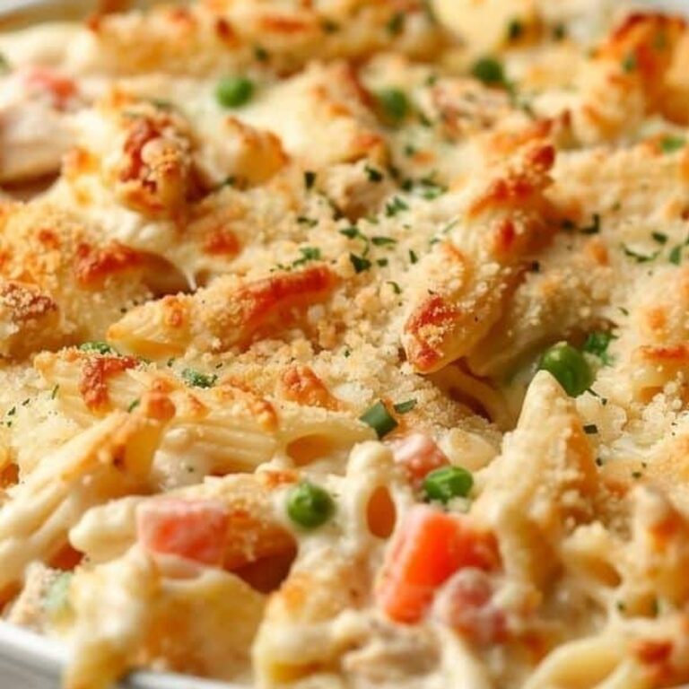 Creamy Chicken Pot Pie Pasta Bake Recipe