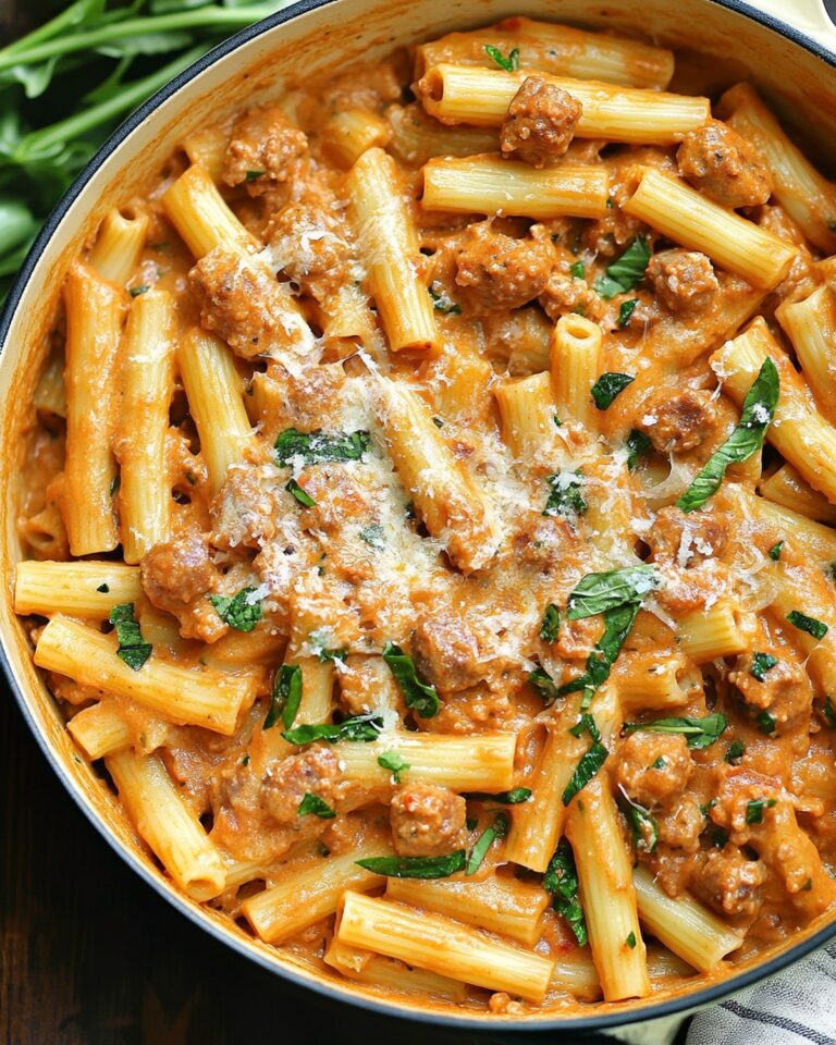 Creamy Sausage Rigatoni Recipe