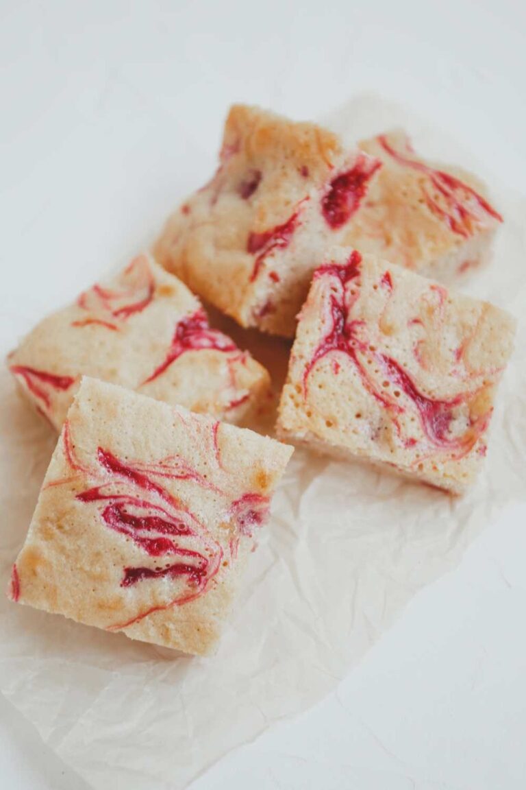 White Chocolate And Raspberry Blondies Recipe