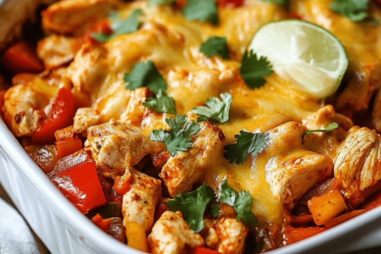 Fajita Chicken Casserole Recipe