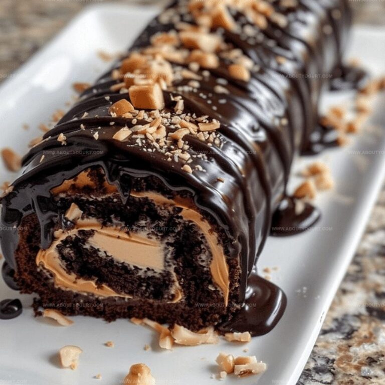 Decadent Chocolate Peanut Butter Cake Roll Recipe