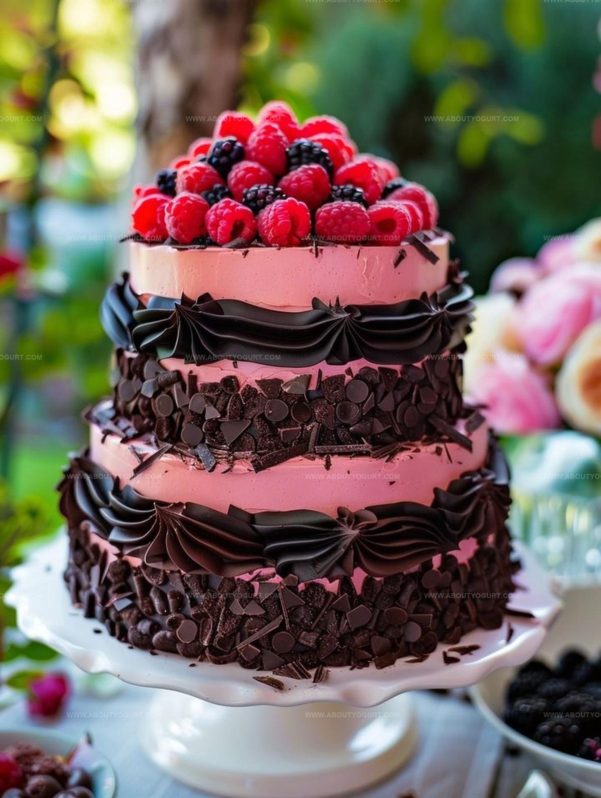 Heavenly Raspberry Chocolate Mousse Cake Recipe