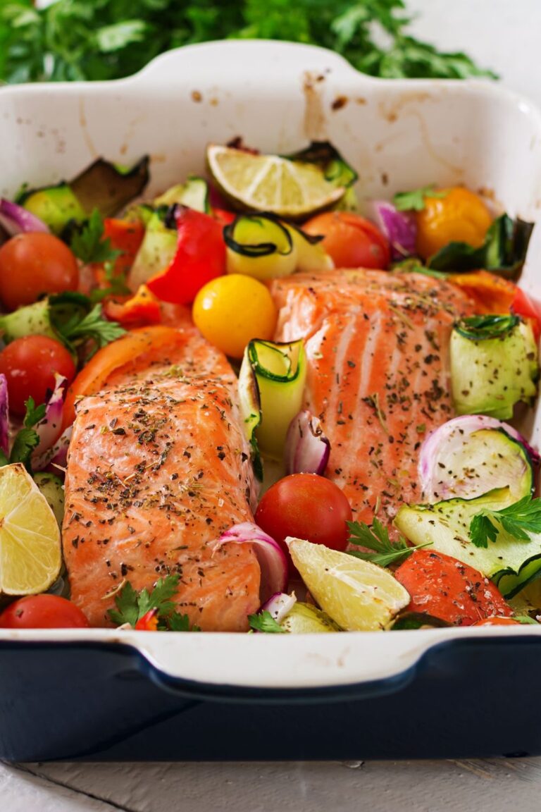 Salmon Tray Bake Recipe