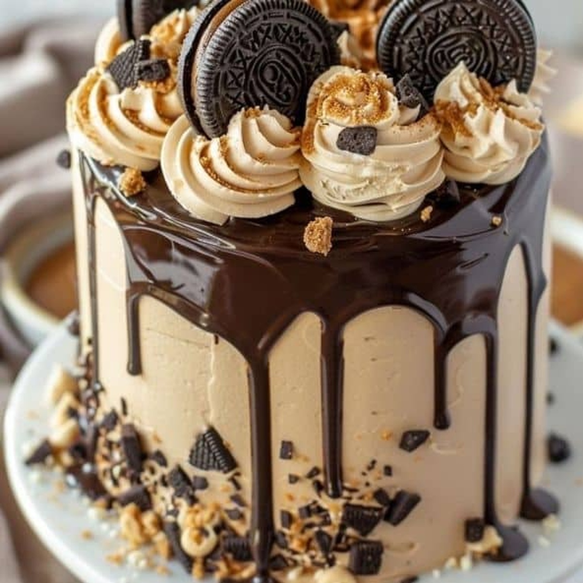 Ultimate Oreo Peanut Butter Chocolate Cake Recipe