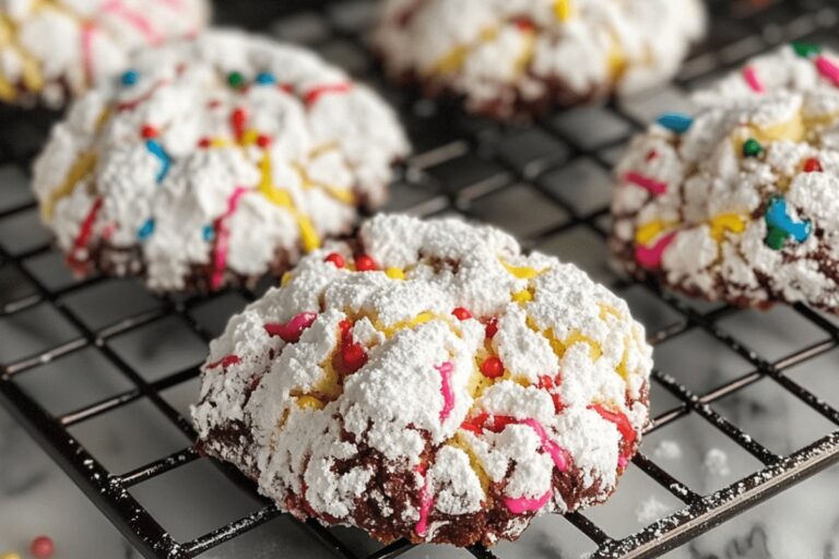 Cake Mix Crinkle Cookies Recipe