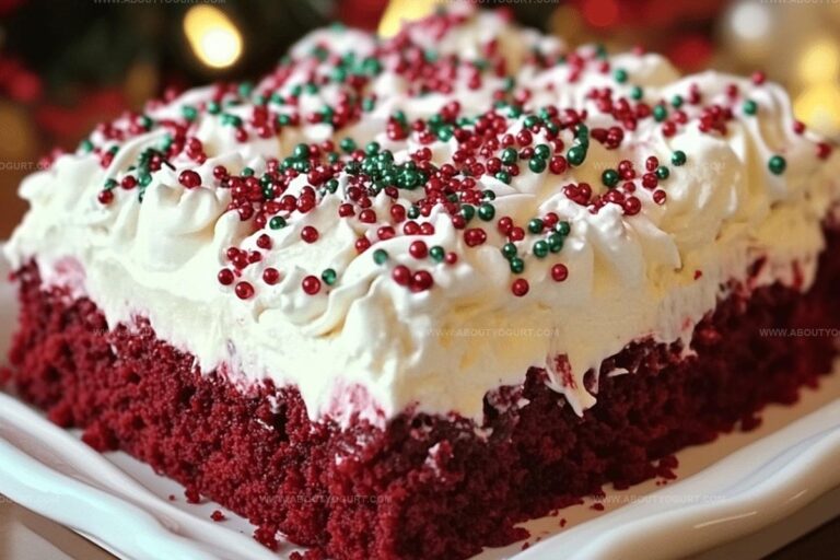 Christmas Red Velvet Poke Cake Recipe