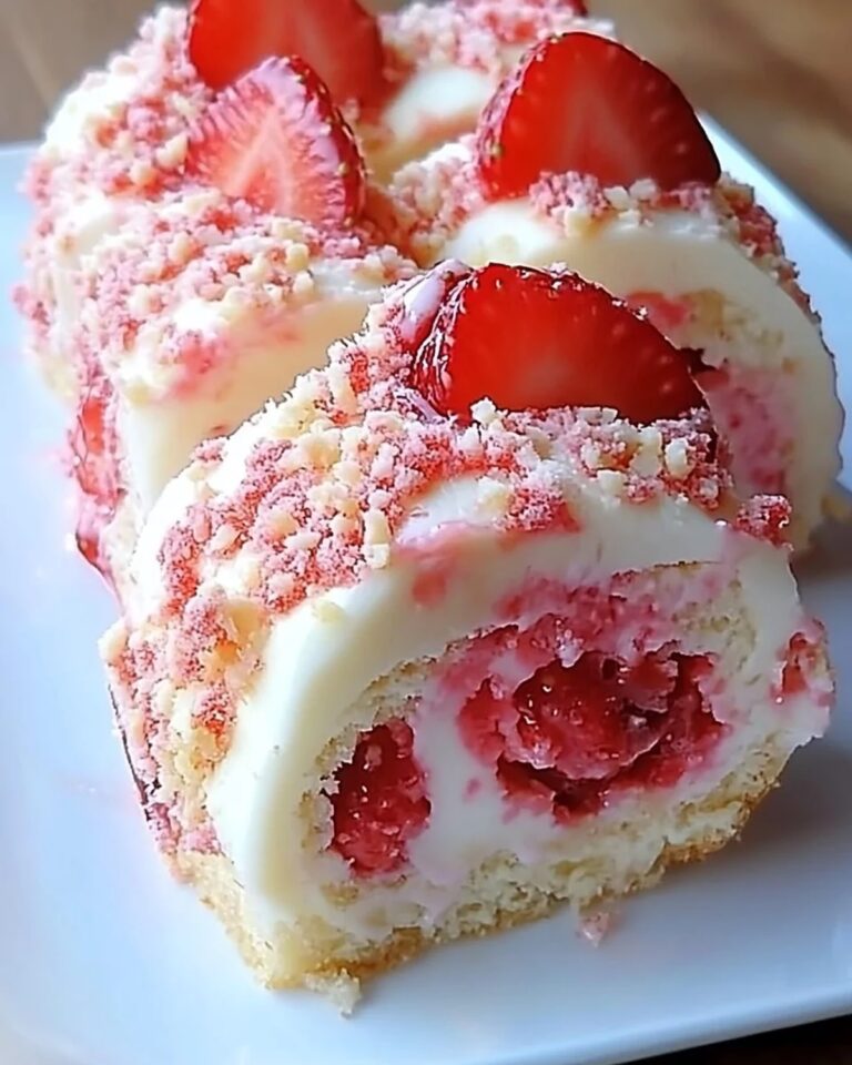 Strawberry Shortcake Cheesecake Rolls Recipe