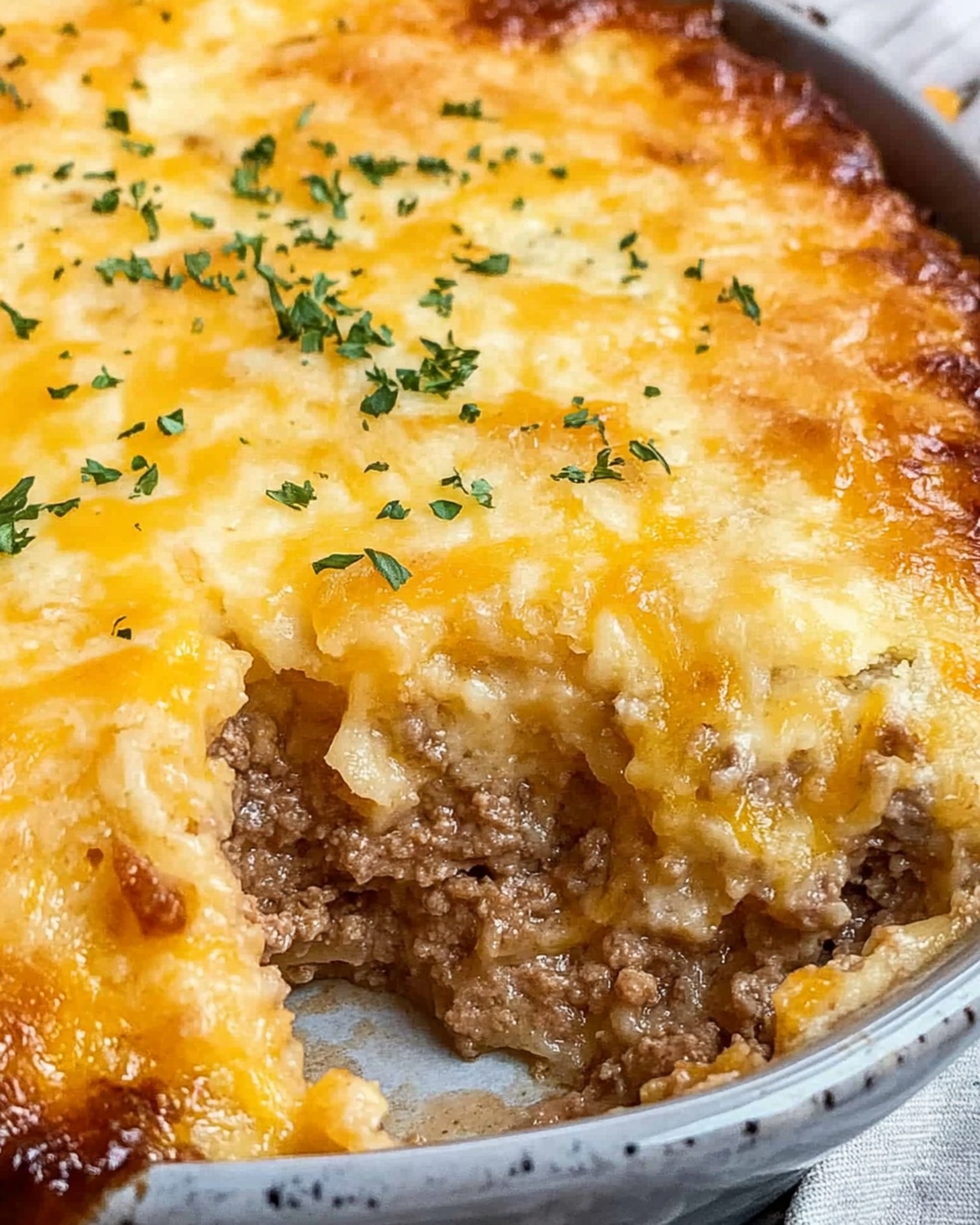 Cheddar Bay Ground Beef Cobbler Recipe