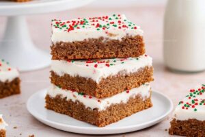 Chewy Gingerbread Bars Recipe