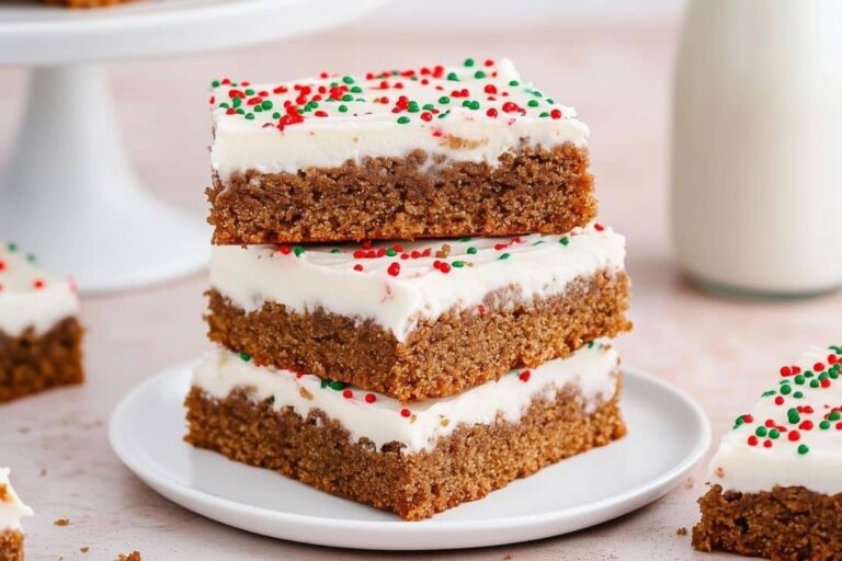 Chewy Gingerbread Bars Recipe