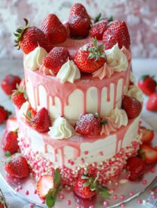 Strawberry Seismic Cake Recipe