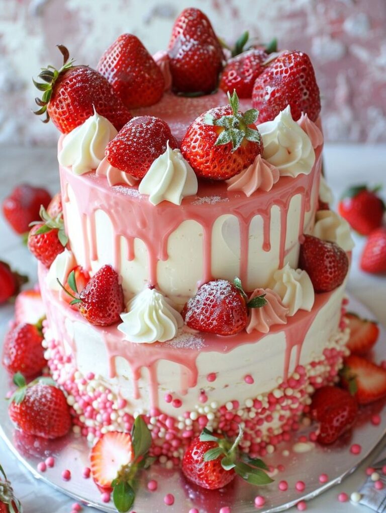 Strawberry Seismic Cake Recipe