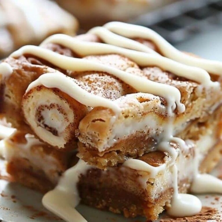 Cinnamon Roll Blondies Recipe