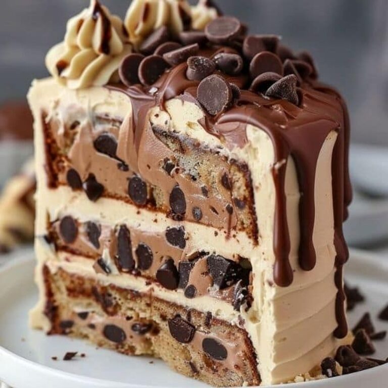 Chilled Chocolate Chip Cookie Dough Dream Cake Recipe