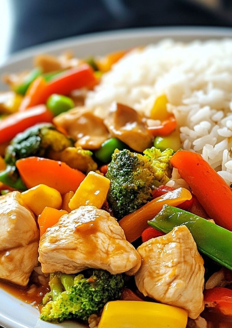 Chicken And Vegetable Stir-Fry With Rice Recipe