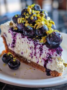 Luscious Lemon-Lime Blueberry Pistachio Cheesecake Recipe